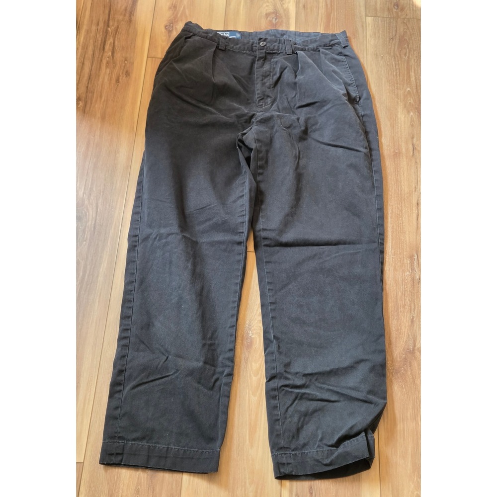 Polo By Ralph Lauren Straight Leg Chino Pants Men's 34x32 Black Andrew Pant